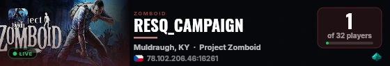 RESQ_CAMPAIGN live status badge