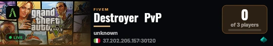 Destroyer  PvP live status badge