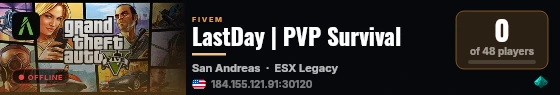 LastDay | PVP Survival live status badge