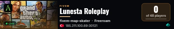 Lunesta Roleplay live status badge