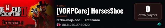 [VORPCore] HorsesShoe live status badge