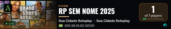 RP SEM NOME 2025 live status badge