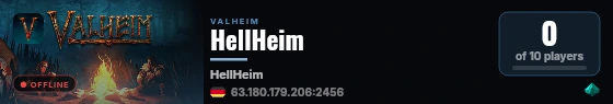 HellHeim live status badge