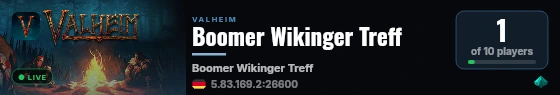Boomer Wikinger Treff live status badge