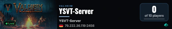 YSVT-Server live status badge