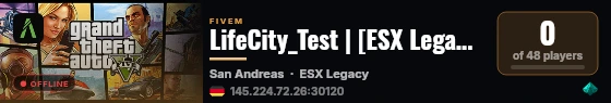 LifeCity_Test | [ESX Legacy] live status badge