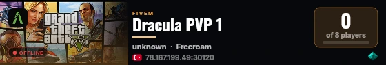 Dracula PVP 1 live status badge