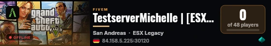 TestserverMichelle | [ESX Legacy] live status badge