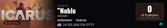 ”Noble live status badge