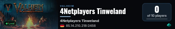 4Netplayers Tinweland live status badge