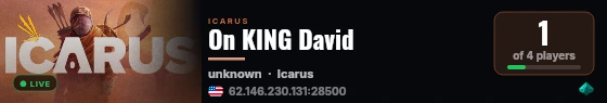 On KING David live status badge