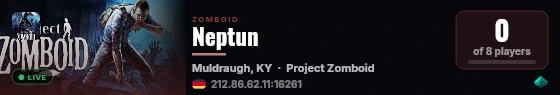Neptun live status badge