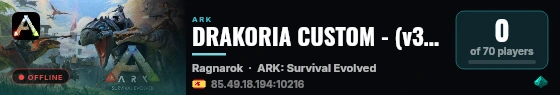 DRAKORIA CUSTOM - (v358.24) live status badge