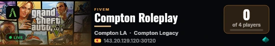 Compton Roleplay live status badge