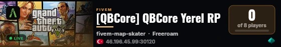 [QBCore] QBCore Yerel RP live status badge