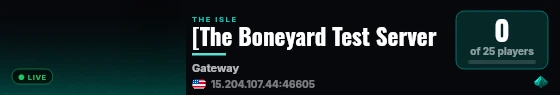 [The Boneyard Test Server live status badge
