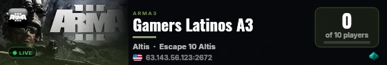 Gamers Latinos A3 live status badge
