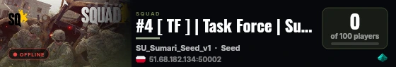 #4 [ TF ] | Task Force | SuperMod | discord.gg/1TF live status badge