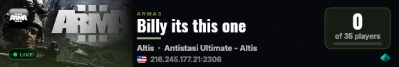 Billy its this one live status badge