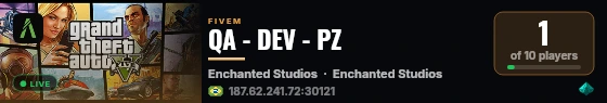 QA - DEV - PZ live status badge
