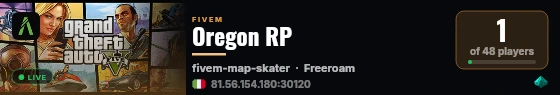 Oregon RP live status badge