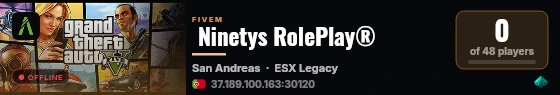  Ninetys RolePlay® live status badge