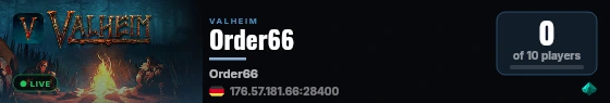 Order66 live status badge