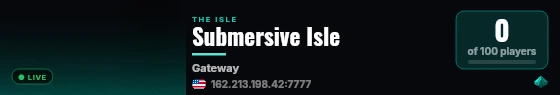 Submersive Isle live status badge