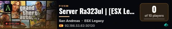 Server Ra323ul | [ESX Legacy] live status badge
