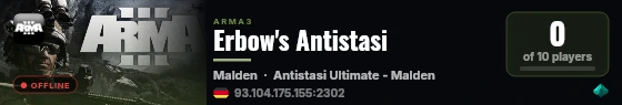 Erbow's Antistasi live status badge