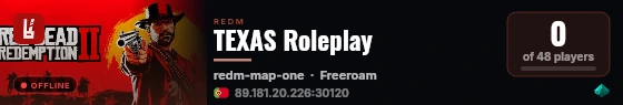 TEXAS Roleplay live status badge