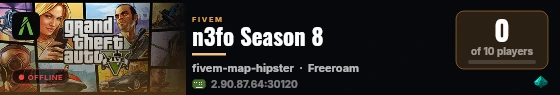 n3fo Season 8 live status badge