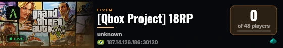 [Qbox Project] 18RP live status badge