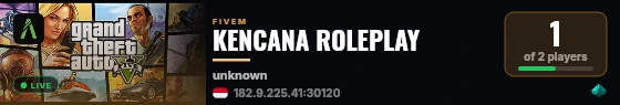 KENCANA ROLEPLAY live status badge