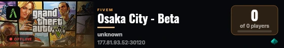 Osaka City - Beta live status badge