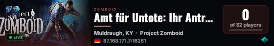 Amt für Untote: Ihr Antrag auf Überleben wurde abgelehnt. live status badge