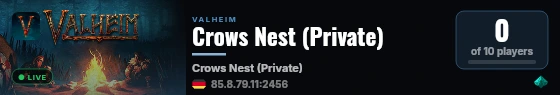 Crows Nest (Private) live status badge