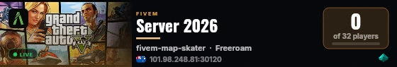 Server 2026 live status badge