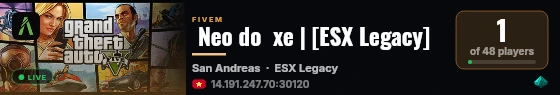  Neo do  xe | [ESX Legacy] live status badge