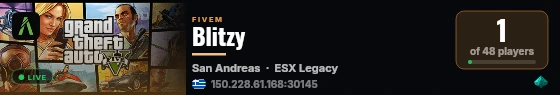Blitzy live status badge