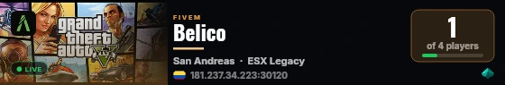 Belico  live status badge