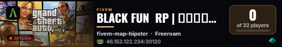 BLACK FUN  RP | المتعة السوداء live status badge