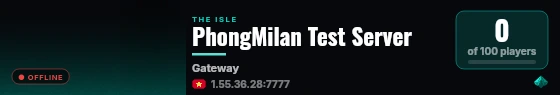 PhongMilan Test Server live status badge
