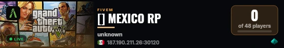 [] MEXICO RP live status badge
