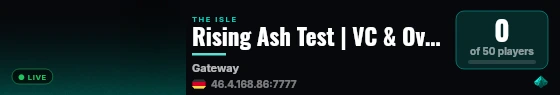 Rising Ash Test | VC & Overlay | RP | x2 Grow Rate live status badge