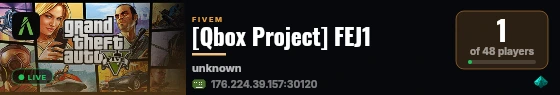 [Qbox Project] FEJ1 live status badge