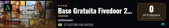 Base Gratuita Fivedoor 2026  live status badge