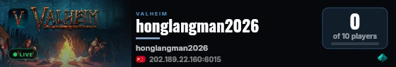 honglangman2026 live status badge