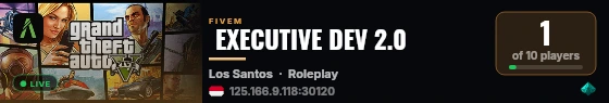  EXECUTIVE DEV 2.0 live status badge