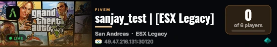 sanjay_test | [ESX Legacy] live status badge